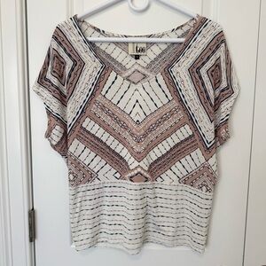 Anthro V-Neck Drapey Tee